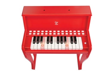 Hape - 25 - key Electric Musical Piano W/ Lights & Stool - Red - Premium for Kids in Qatar | Toysaro.com