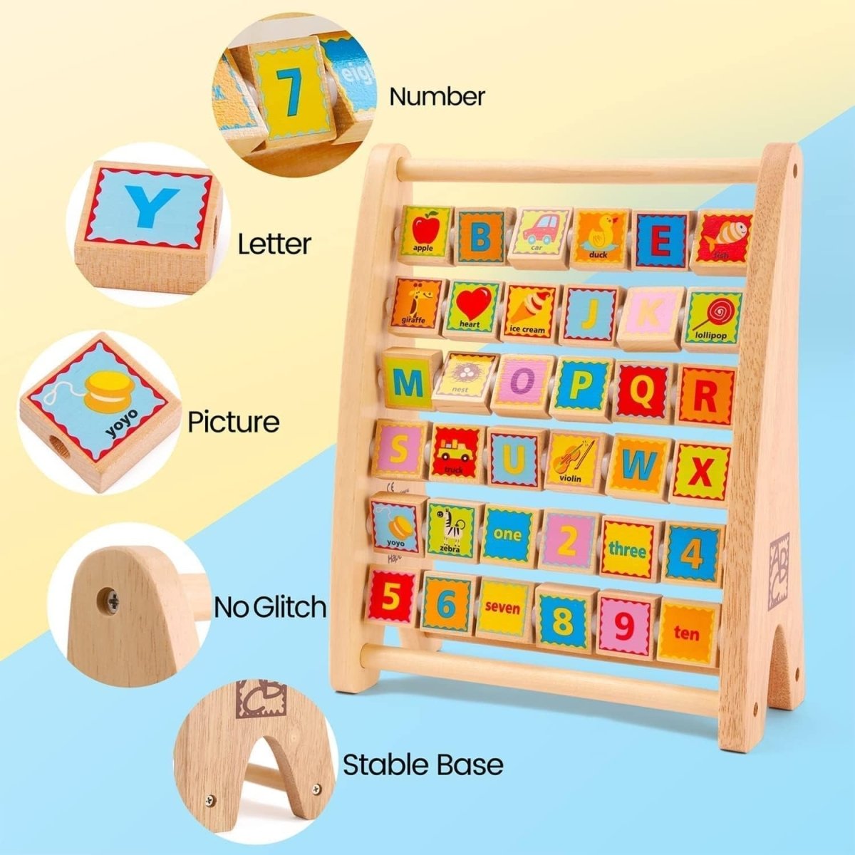 Hape Educational Alphabet Wooden Abacus - Premium for Kids in Qatar | Toysaro.com