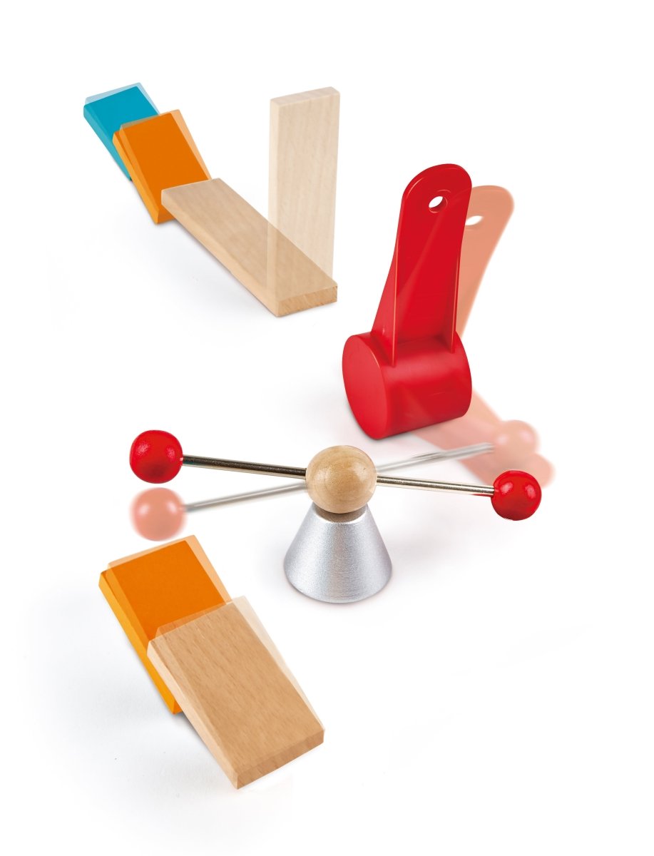 Hape - Robot Factory Domino STEAM Toy Wooden Set - 122pcs - Premium for Kids in Qatar | Toysaro.com