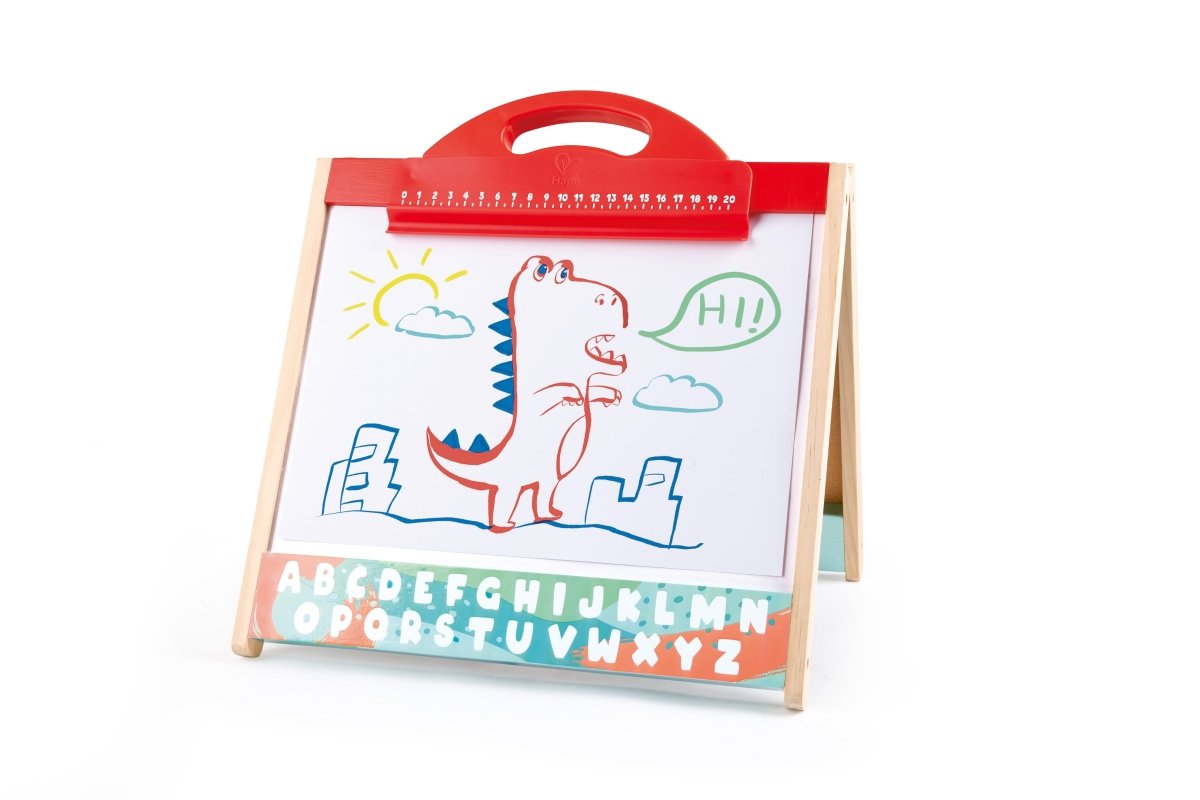 Hape - Foldable Double - side Tabletop Store & Go Easel - Premium for Kids in Qatar | Toysaro.com