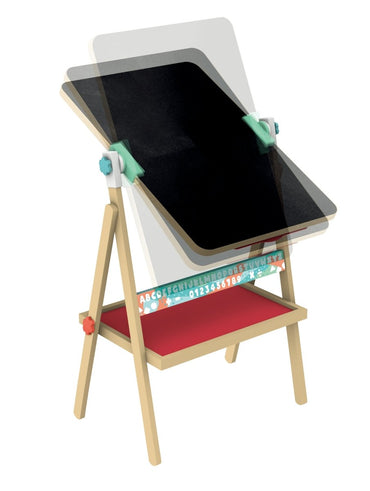 Hape Foldable Double - sided Flip Free Standing Flip Flat Easel - Premium for Kids in Qatar | Toysaro.com