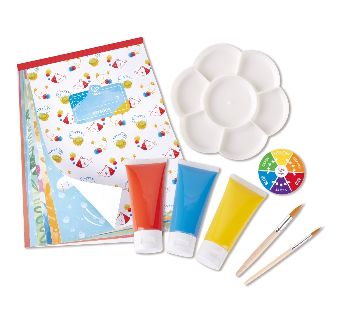 Hape Colour Mix Painting Activity Art & Craft Set 24 pcs - Premium for Kids in Qatar | Toysaro.com