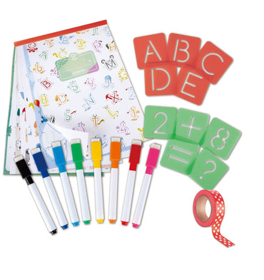 Hape Letters And Numbers Tracing Arts & Craft Set 66pcs - Premium for Kids in Qatar | Toysaro.com