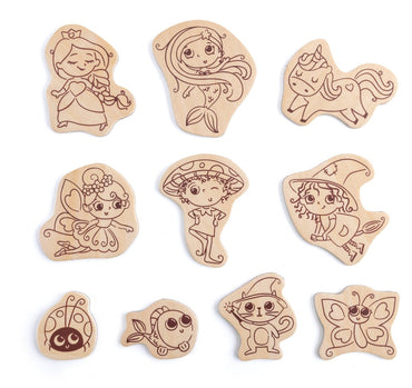 Hape DIY Magic Friends Art & Craft Set w/ Wooden Magnets - Premium for Kids in Qatar | Toysaro.com