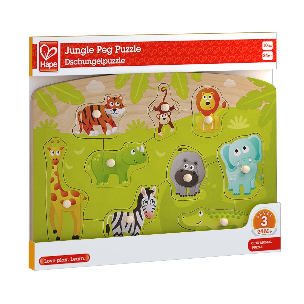 Hape Jungle Peg Puzzle - Premium for Kids in Qatar | Toysaro.com