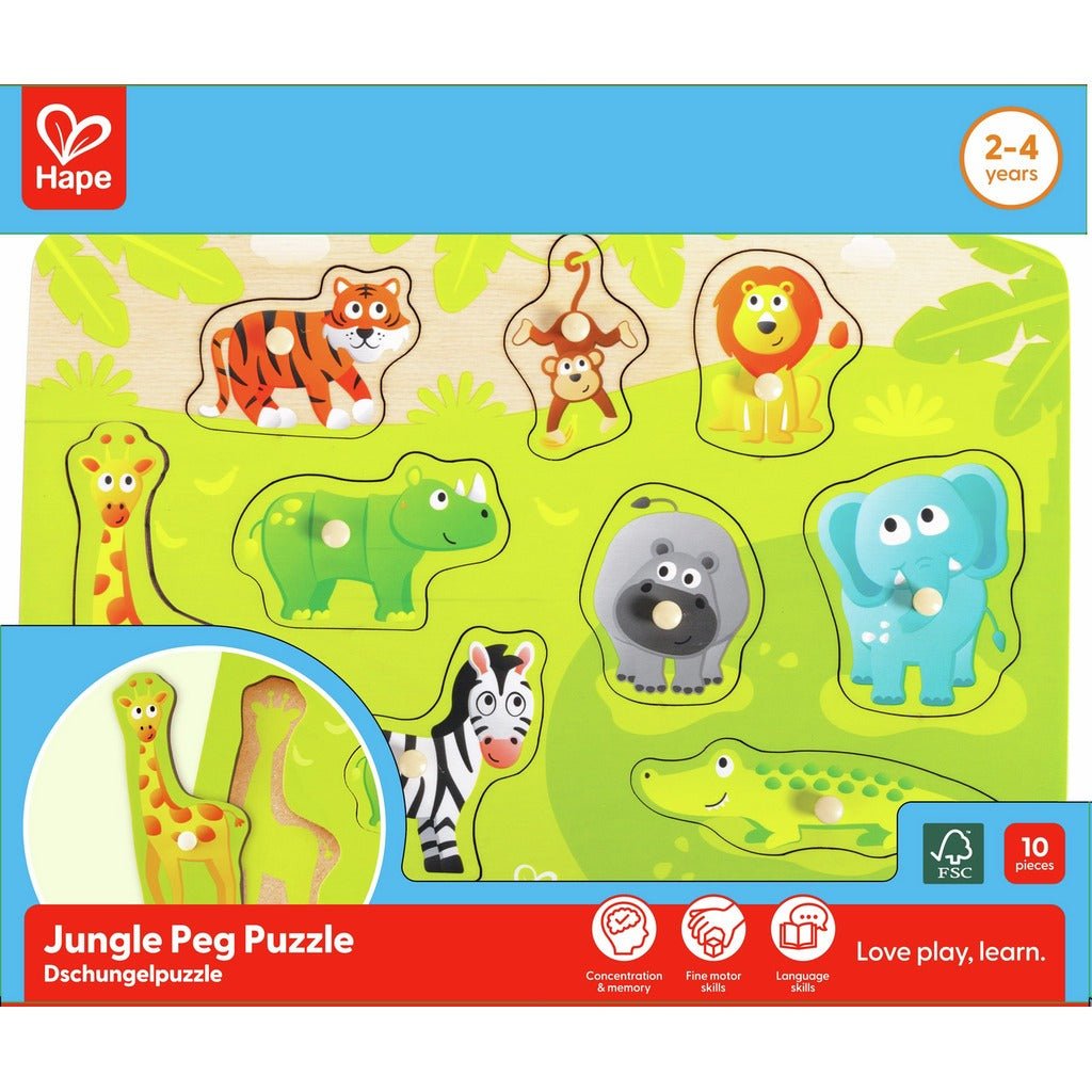 Hape Jungle Peg Puzzle - Premium for Kids in Qatar | Toysaro.com
