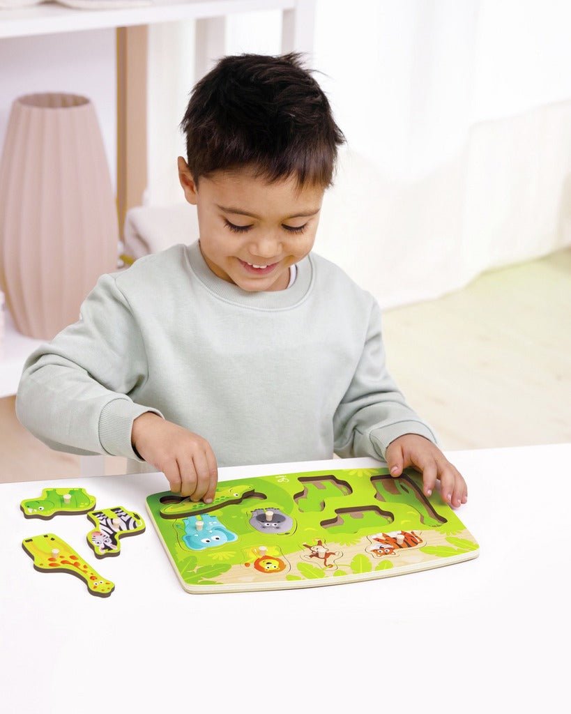 Hape Jungle Peg Puzzle - Premium for Kids in Qatar | Toysaro.com