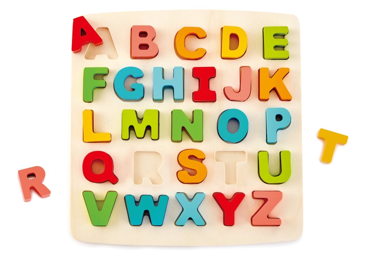 Hape Chunky Alphabet Educational Wooden Puzzle - Premium for Kids in Qatar | Toysaro.com