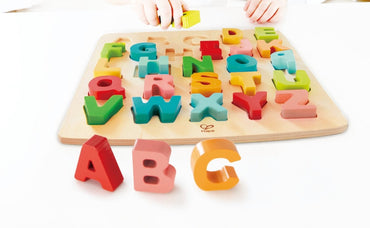 Hape Chunky Alphabet Educational Wooden Puzzle - Premium for Kids in Qatar | Toysaro.com