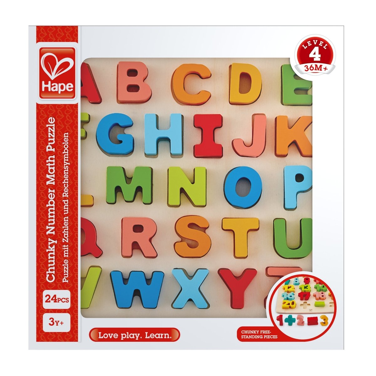 Hape Chunky Alphabet Educational Wooden Puzzle - Premium for Kids in Qatar | Toysaro.com