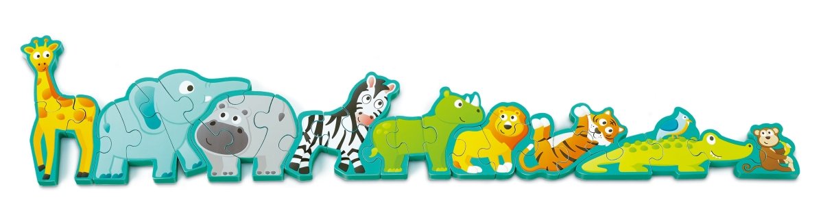 Hape Alphabet & Animal Parade Wooden Puzzle, 3Y+ Multicolor - Premium for Kids in Qatar | Toysaro.com