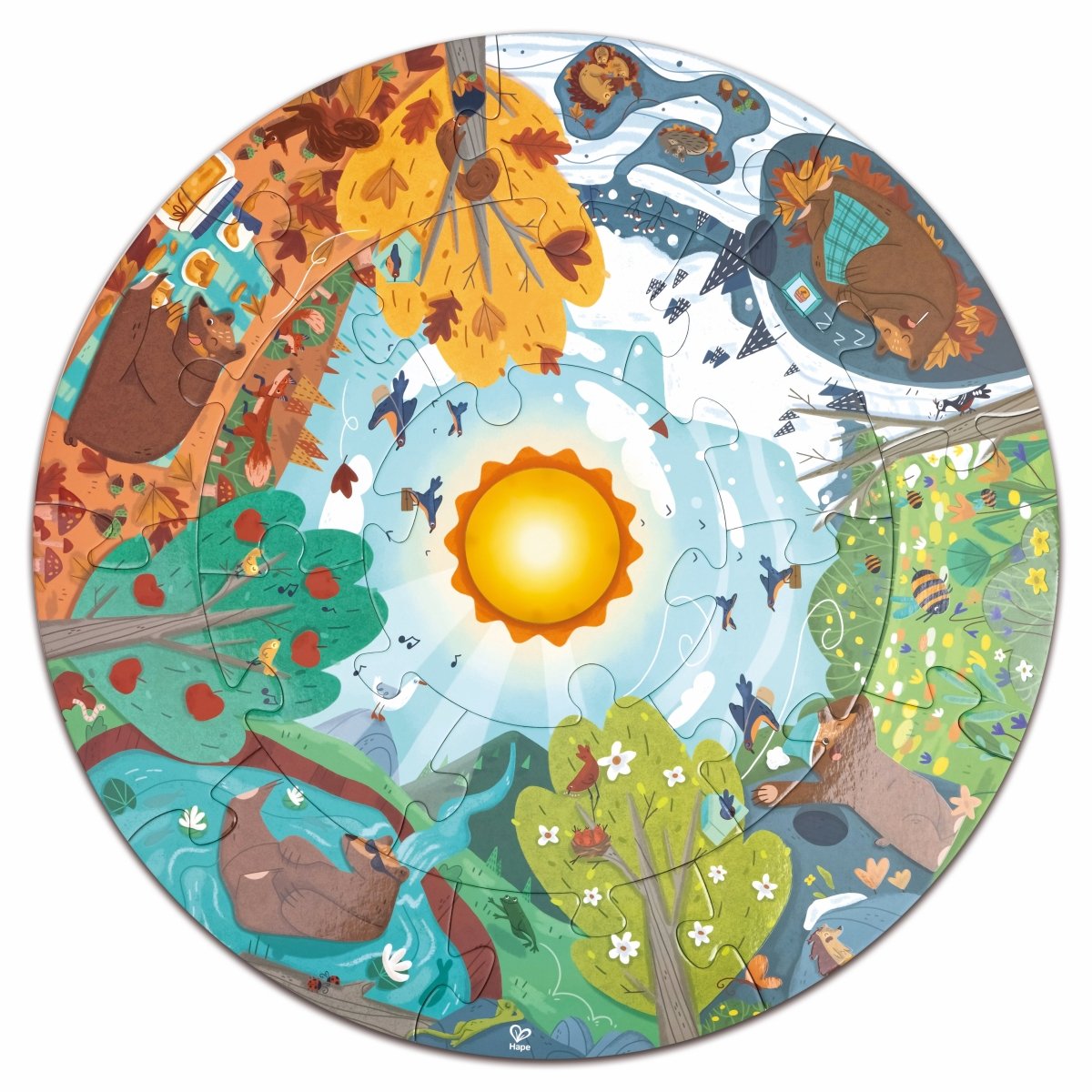 Hape Four Seasons Puzzle - Premium for Kids in Qatar | Toysaro.com