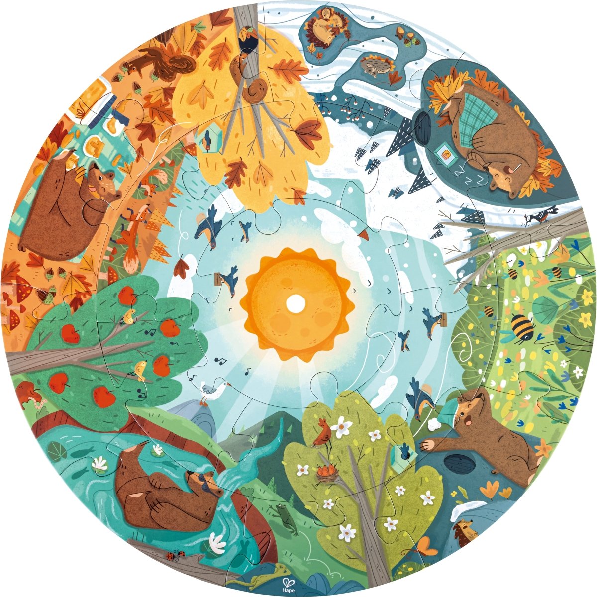 Hape Four Seasons Puzzle - Premium for Kids in Qatar | Toysaro.com