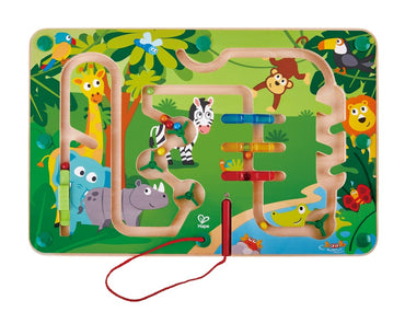 Hape Wooden Magnetic Jungle Educational Maze - Premium for Kids in Qatar | Toysaro.com