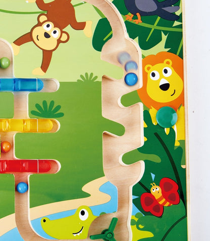 Hape Wooden Magnetic Jungle Educational Maze - Premium for Kids in Qatar | Toysaro.com