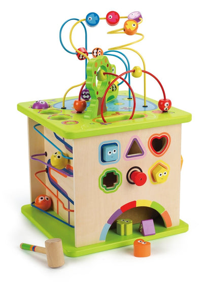 HAPE COUNTRY CRITTERS WOODEN ACTIVITY PLAY CUBE