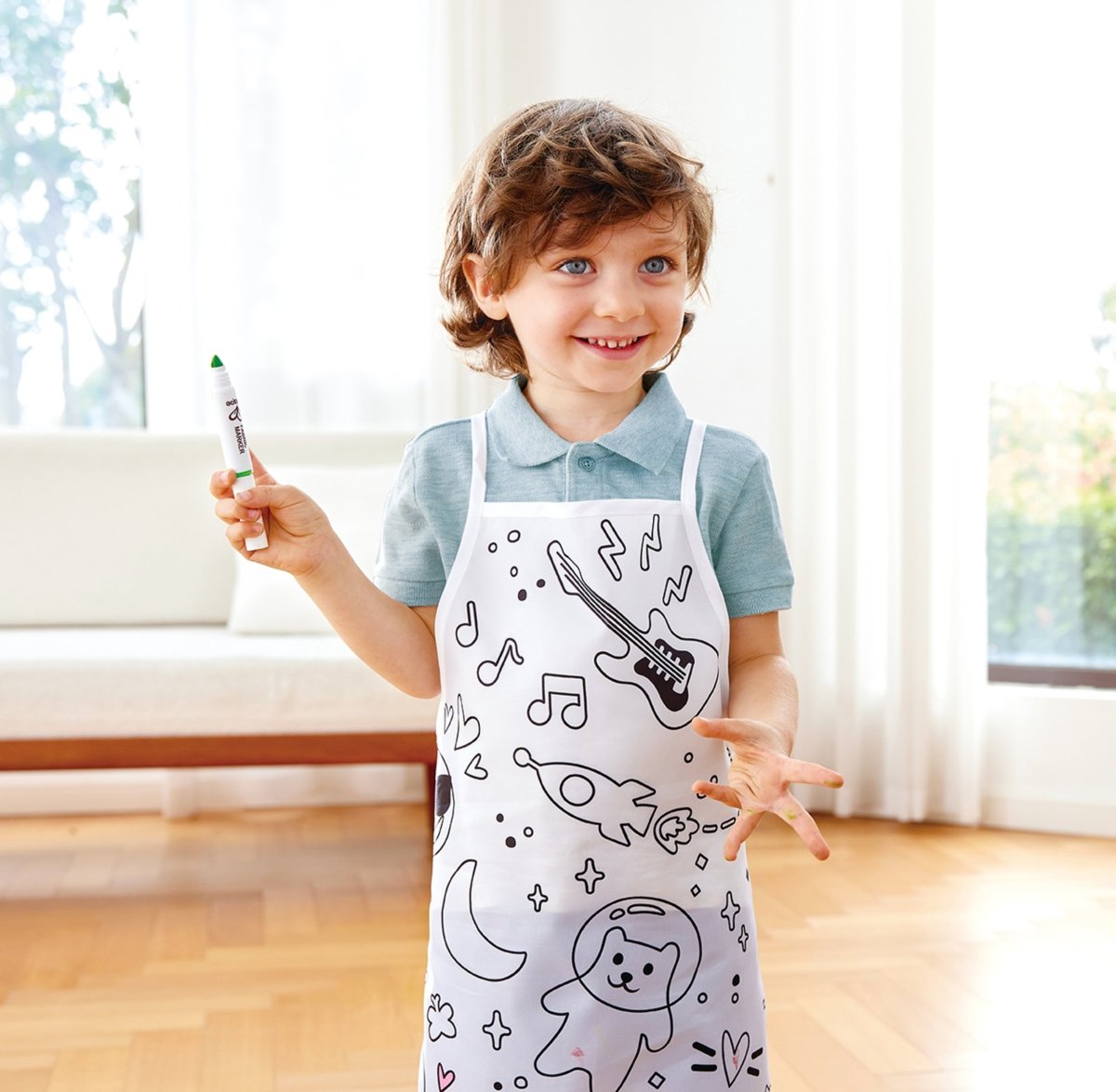 Colour Me Art Apron - Premium for Kids in Qatar | Toysaro.com