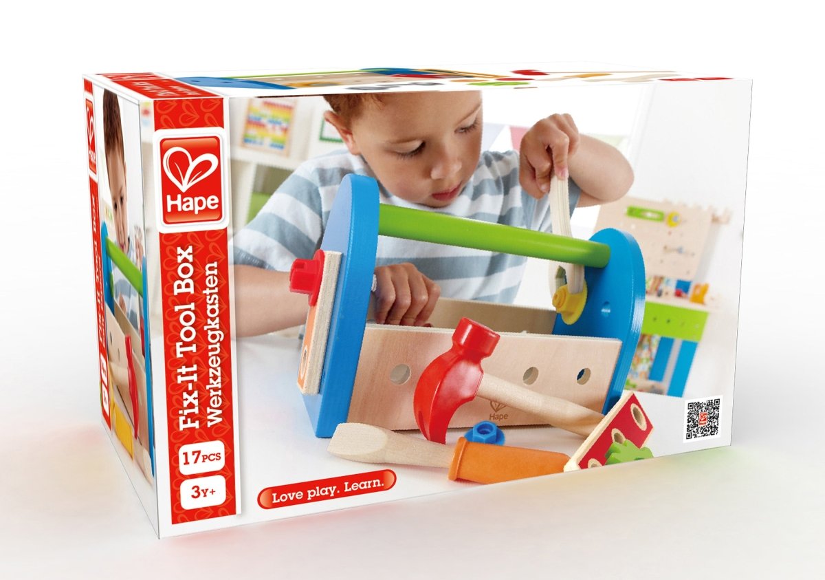 Hape Fix - It Wooden Tool Box - Premium for Kids in Qatar | Toysaro.com