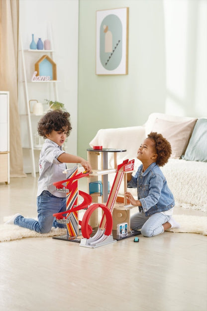 Hape Gearhead Stunt Garage - Premium for Kids in Qatar | Toysaro.com