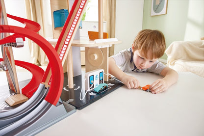 Hape Gearhead Stunt Garage - Premium for Kids in Qatar | Toysaro.com