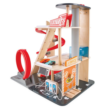 Hape Gearhead Stunt Garage - Premium for Kids in Qatar | Toysaro.com