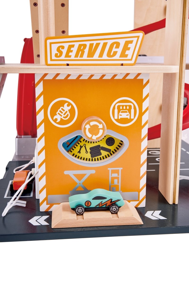 Hape Gearhead Stunt Garage - Premium for Kids in Qatar | Toysaro.com
