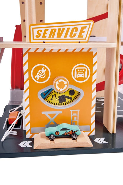 Hape Gearhead Stunt Garage - Premium for Kids in Qatar | Toysaro.com