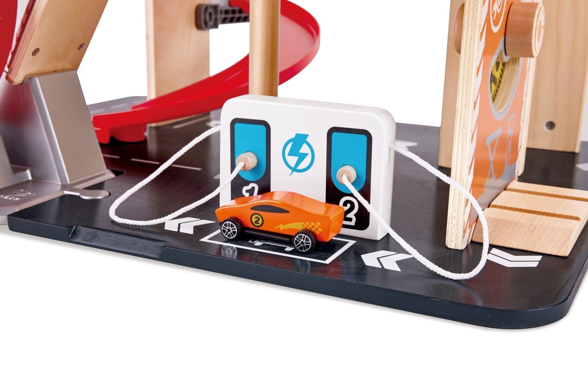 Hape Gearhead Stunt Garage - Premium for Kids in Qatar | Toysaro.com
