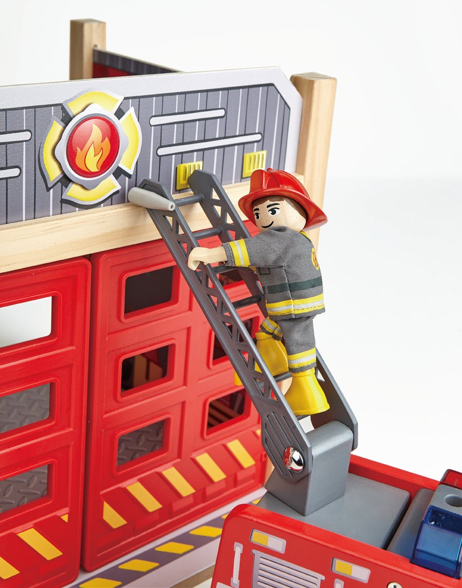 Hape Role Play Fire Rescue Team 3pcs - Premium for Kids in Qatar | Toysaro.com