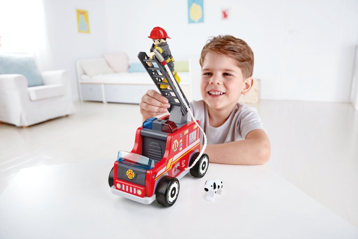 Hape Role Play Fire Rescue Team 3pcs - Premium for Kids in Qatar | Toysaro.com
