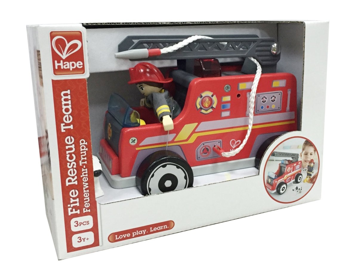 Hape Role Play Fire Rescue Team 3pcs - Premium for Kids in Qatar | Toysaro.com