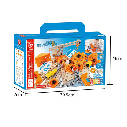 Hape Junior Inventor Deluxe Experiment Construction Kit 57pcs - Premium for Kids in Qatar | Toysaro.com