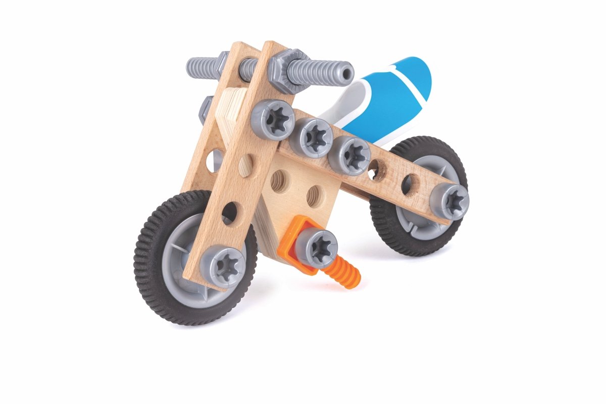Hape Build 'N' Drive Motorbike Set - Premium for Kids in Qatar | Toysaro.com