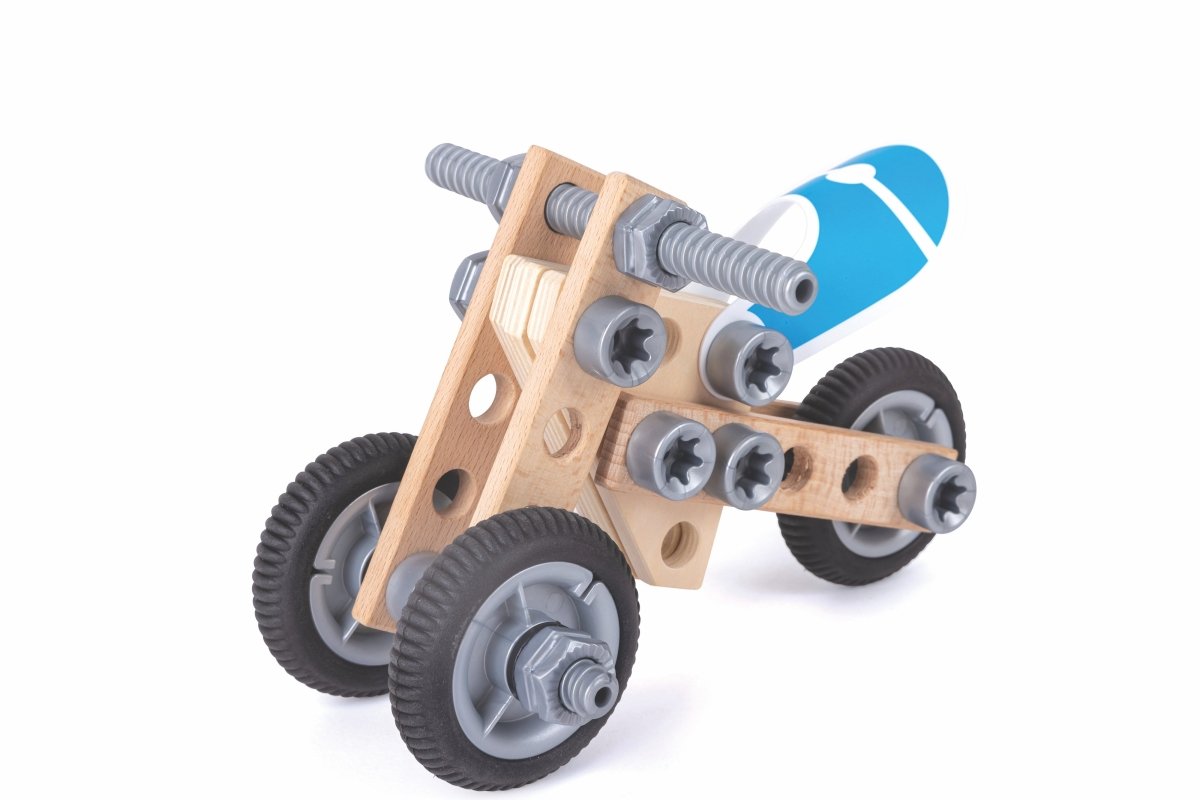 Hape Build 'N' Drive Motorbike Set - Premium for Kids in Qatar | Toysaro.com
