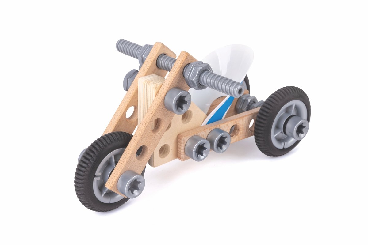 Hape Build 'N' Drive Motorbike Set - Premium for Kids in Qatar | Toysaro.com