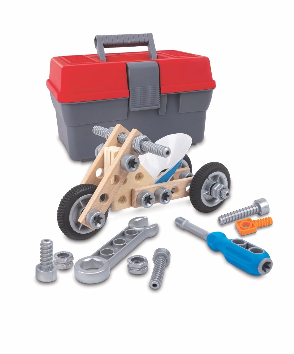 Hape Build 'N' Drive Motorbike Set - Premium for Kids in Qatar | Toysaro.com