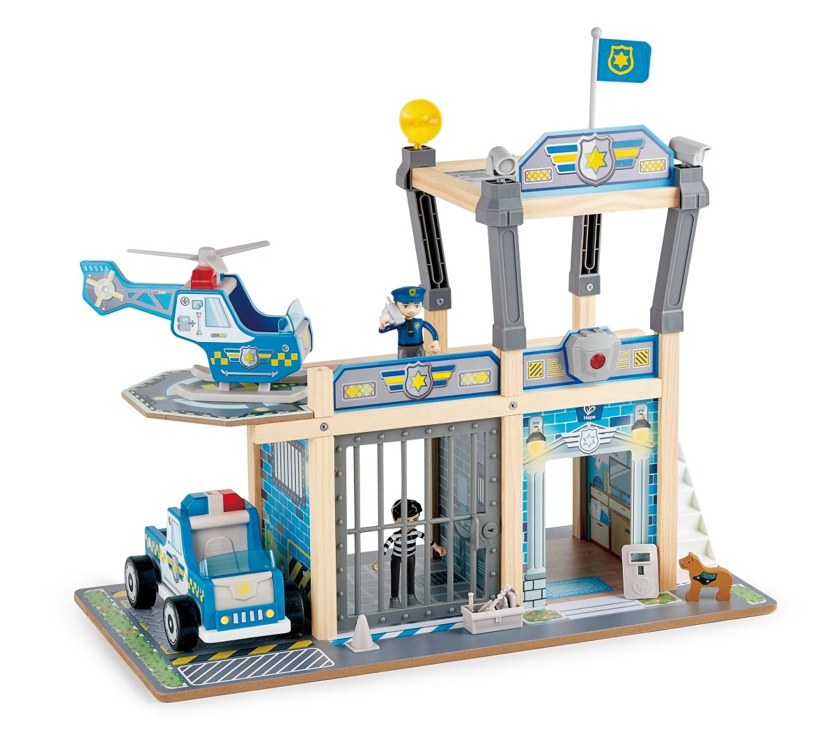 Hape Metro Police Dept Playset - Premium for Kids in Qatar | Toysaro.com