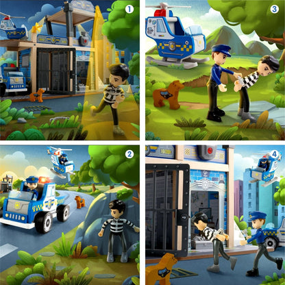 Hape Metro Police Dept Playset - Premium for Kids in Qatar | Toysaro.com