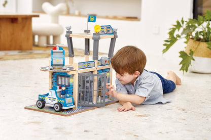 Hape Metro Police Dept Playset - Premium for Kids in Qatar | Toysaro.com
