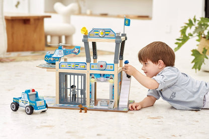 Hape Metro Police Dept Playset - Premium for Kids in Qatar | Toysaro.com