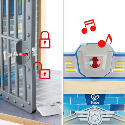 Hape Metro Police Dept Playset - Premium for Kids in Qatar | Toysaro.com