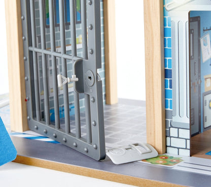 Hape Metro Police Dept Playset - Premium for Kids in Qatar | Toysaro.com