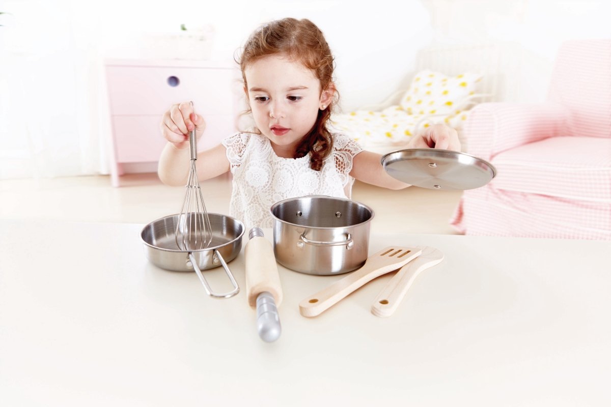 Hape Chef's Cooking Kitchen & Food Playset - Premium for Kids in Qatar | Toysaro.com