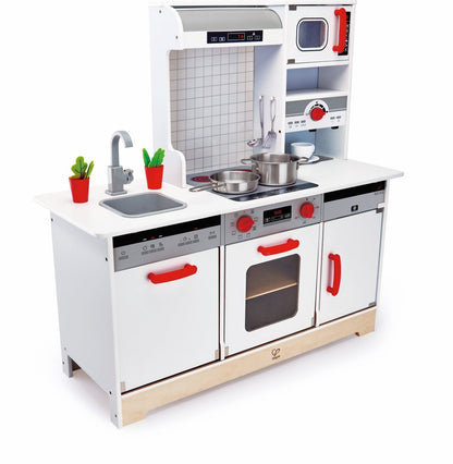 Hape All - In - 1 Kitchen & Food Playset w/ Accessories 15 pcs - Premium for Kids in Qatar | Toysaro.com