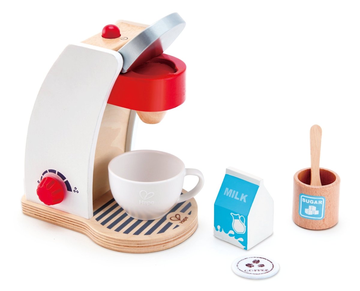 Hape Wooden My Coffee Machine Food Playset - Premium for Kids in Qatar | Toysaro.com