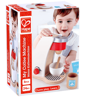 Hape Wooden My Coffee Machine Food Playset - Premium for Kids in Qatar | Toysaro.com