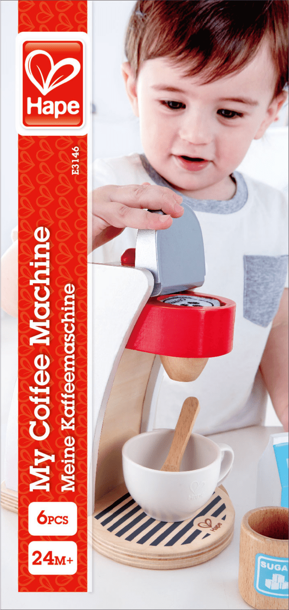 Hape Wooden My Coffee Machine Food Playset - Premium for Kids in Qatar | Toysaro.com