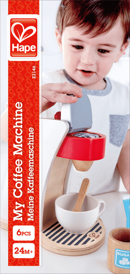 Hape Wooden My Coffee Machine Food Playset - Premium for Kids in Qatar | Toysaro.com