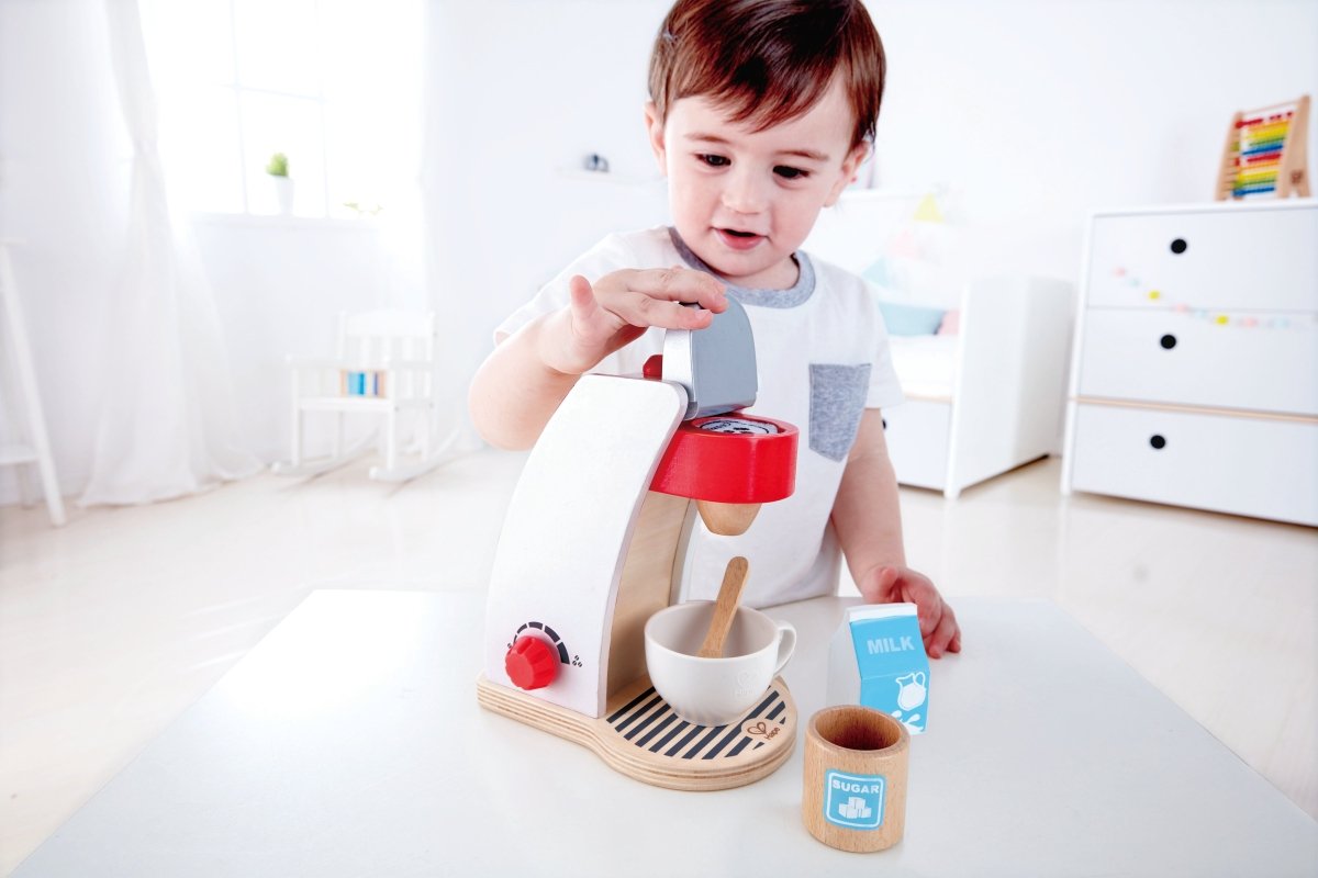 Hape Wooden My Coffee Machine Food Playset - Premium for Kids in Qatar | Toysaro.com