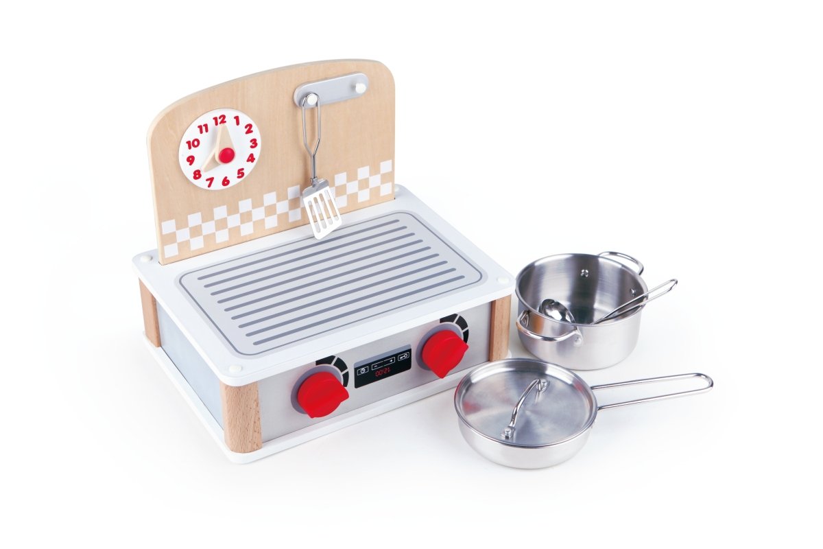 Hape 2 - in - 1 Kitchen & Food Grill Set - Premium for Kids in Qatar | Toysaro.com